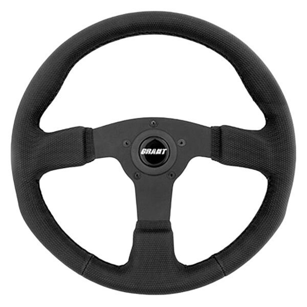 Newalthlete 8511 3-Spoke GT Rally Design Gripper Series Steering Wheel with Black Vinyl Grip NE3564236 - main